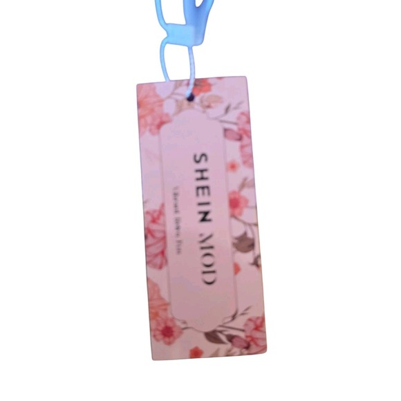 Shein Mod Lavender womans Size 8 medium Bow Tie‎ Blouse Women  100% Polyester - Picture 9 of 10